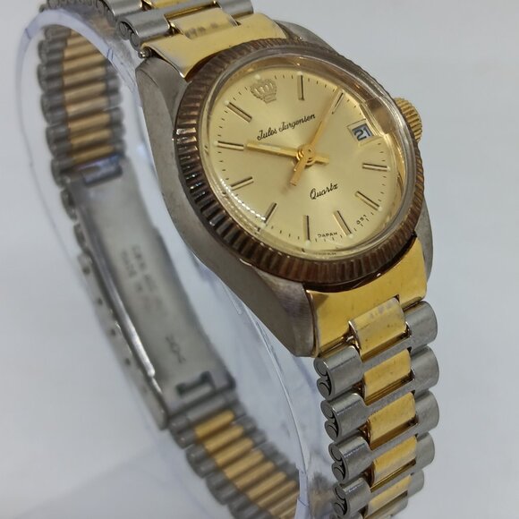 VINTAGE Jules Jurgensen 5901C Women’s 25mm Two Tone Japanese Quartz Watch